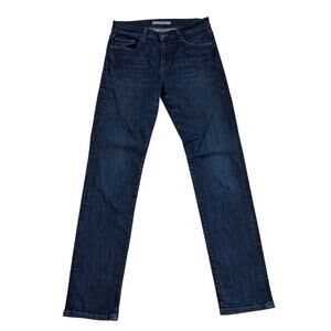 Joes Jeans Mens Size 30x34 Blue Brixton Straight Narrow Dark Wash Stretch Preppy